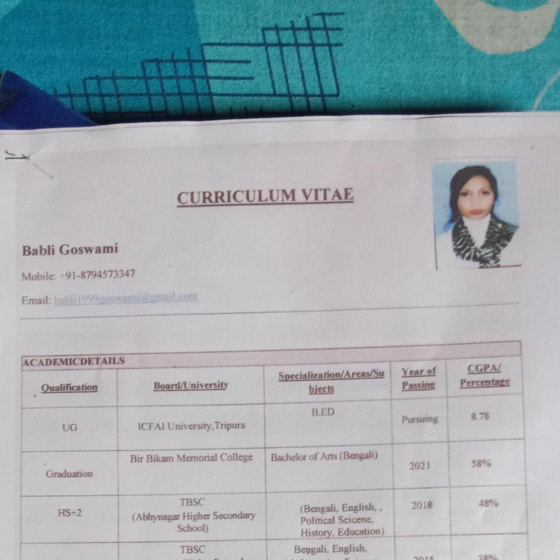 Babli goswami