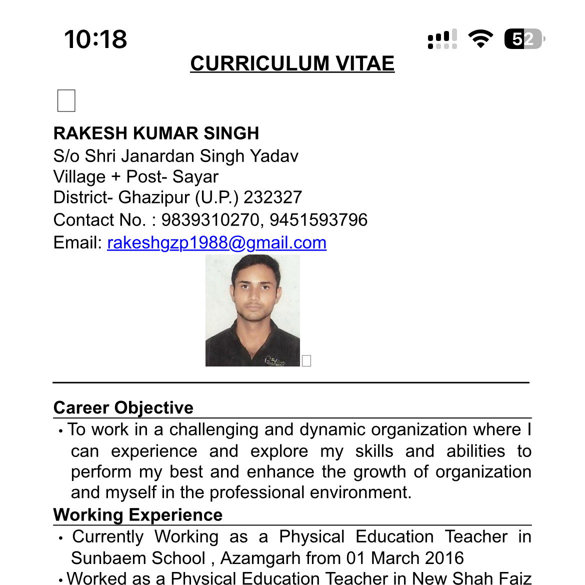 Rakesh kumar singh